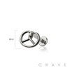 PRETZEL TOP THREADLESS (PUSH IN) 316L SURGICAL STEEL LABRET SET
